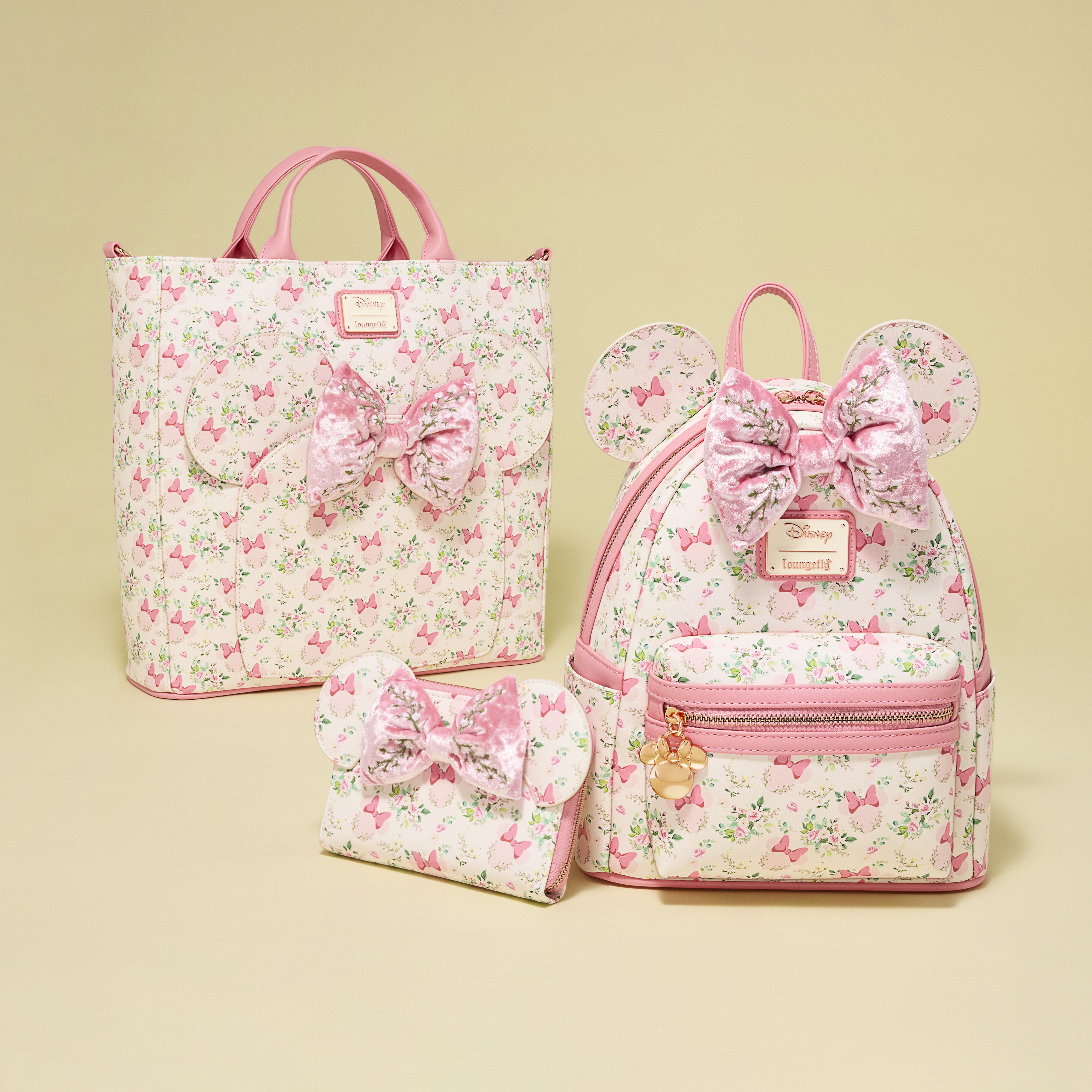 Minnie Mouse Floral All-Over Print Zip Around Wallet | Loungefly